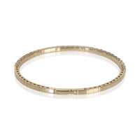 Yellow Gold Diamond Flexible Bangle Bracelet