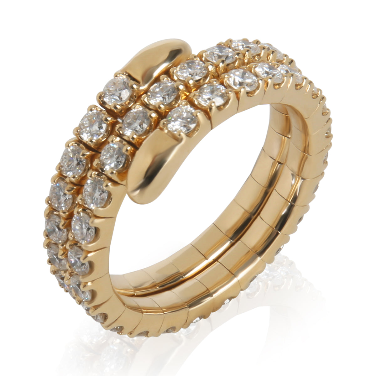 2.04 ctw Yellow Gold Lab-Grown Diamond Ring