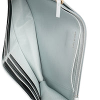 Pale Blue Quilted Lambskin Chanel 19 Wallet on Chain