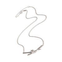 White Gold Diamond Knot Pendant