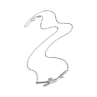 White Gold Diamond Knot Pendant