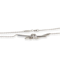 White Gold Diamond Knot Pendant