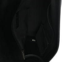 Black Quilted Caviar Large Boy Handbag