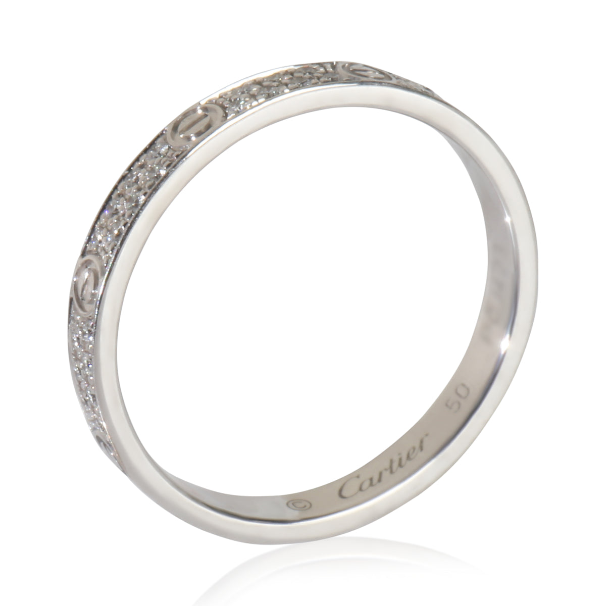 White Gold Diamond Mini Model Love Ring