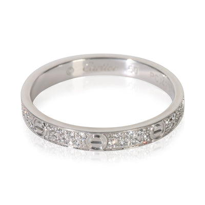White Gold Diamond Mini Model Love Ring