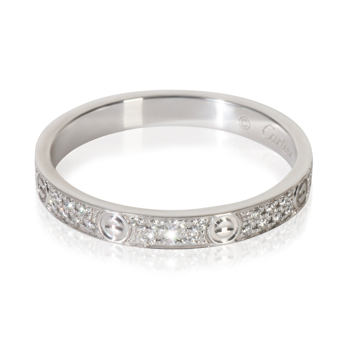 White Gold Diamond Mini Model Love Ring
