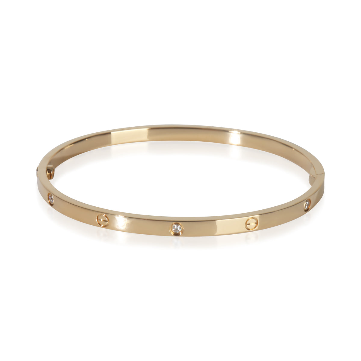 Yellow Gold Diamond Small Model Love Bracelet