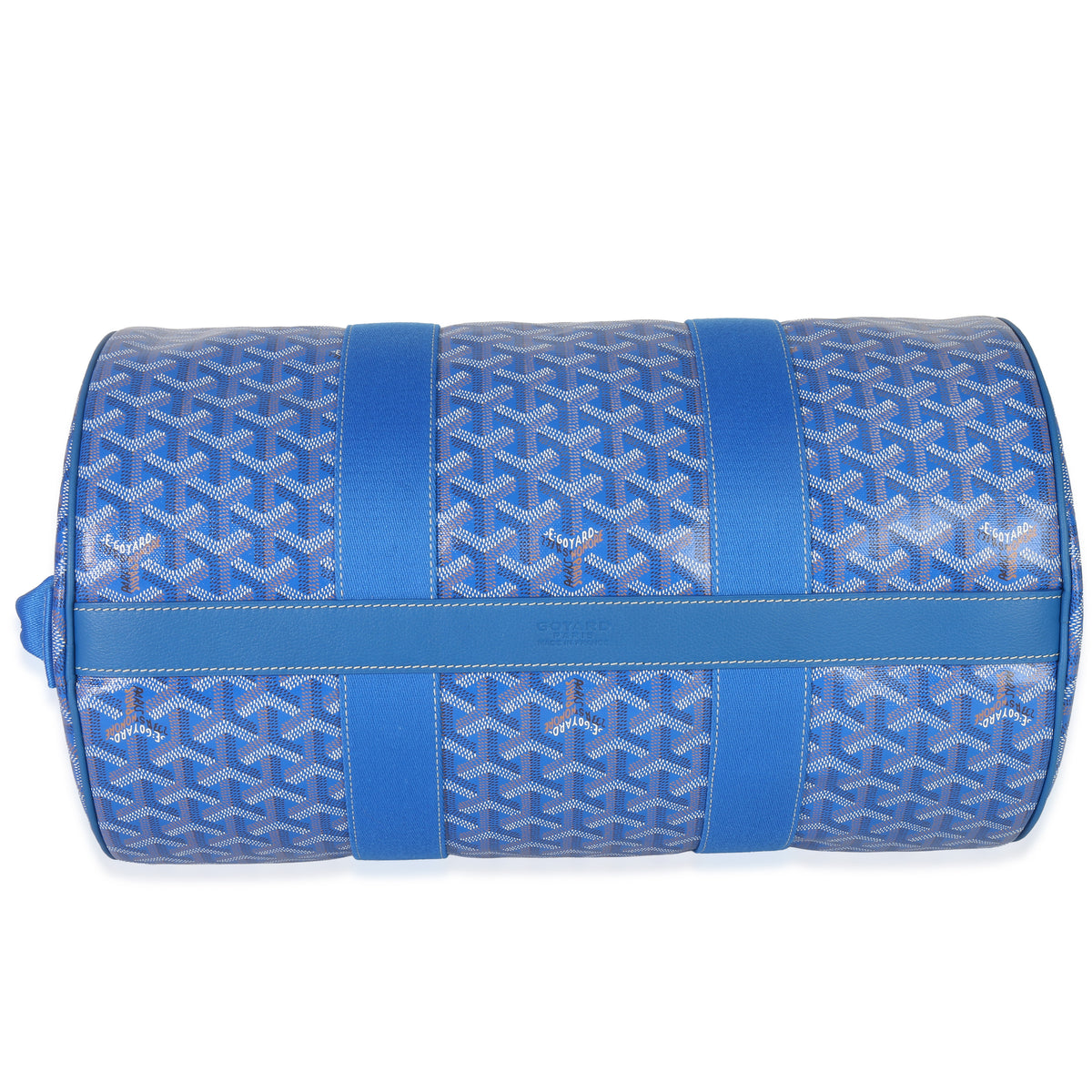 Sky Blue Goyardine Barrel 40 Sports Bag