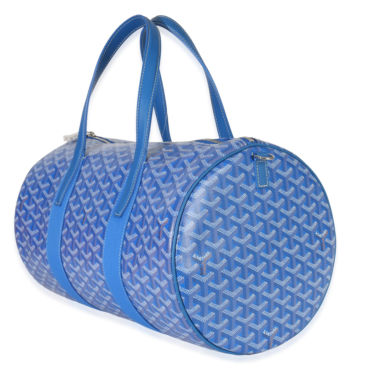 Sky Blue Goyardine Barrel 40 Sports Bag