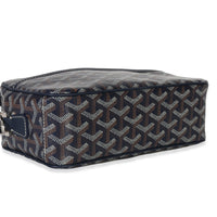 Navy Goyardine Canvas Sac Cap Vert