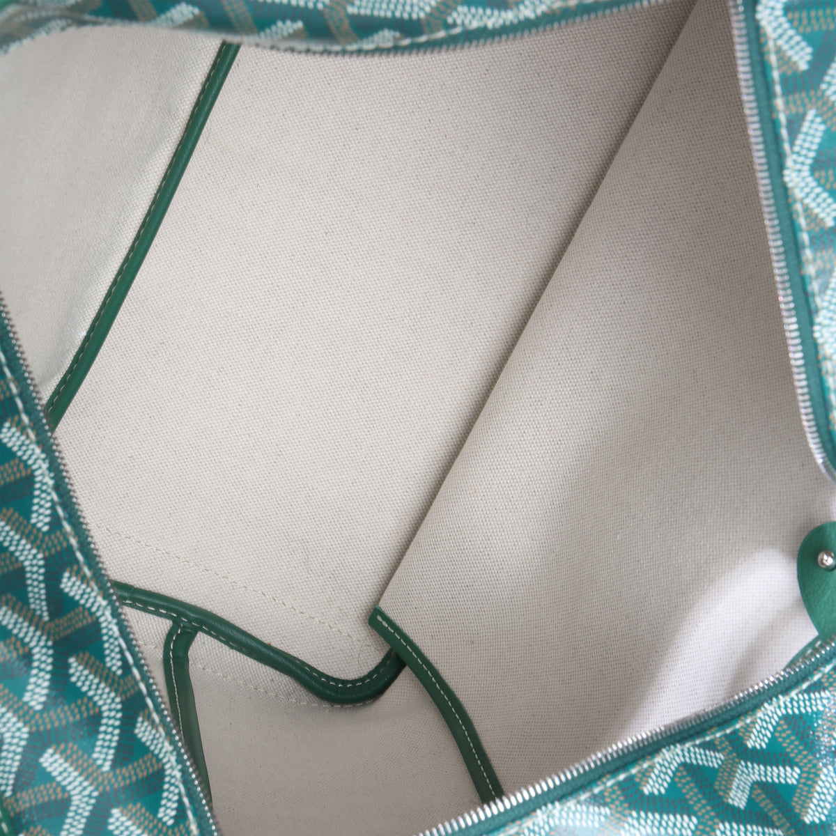 Green Goyardine Canvas Artois PM