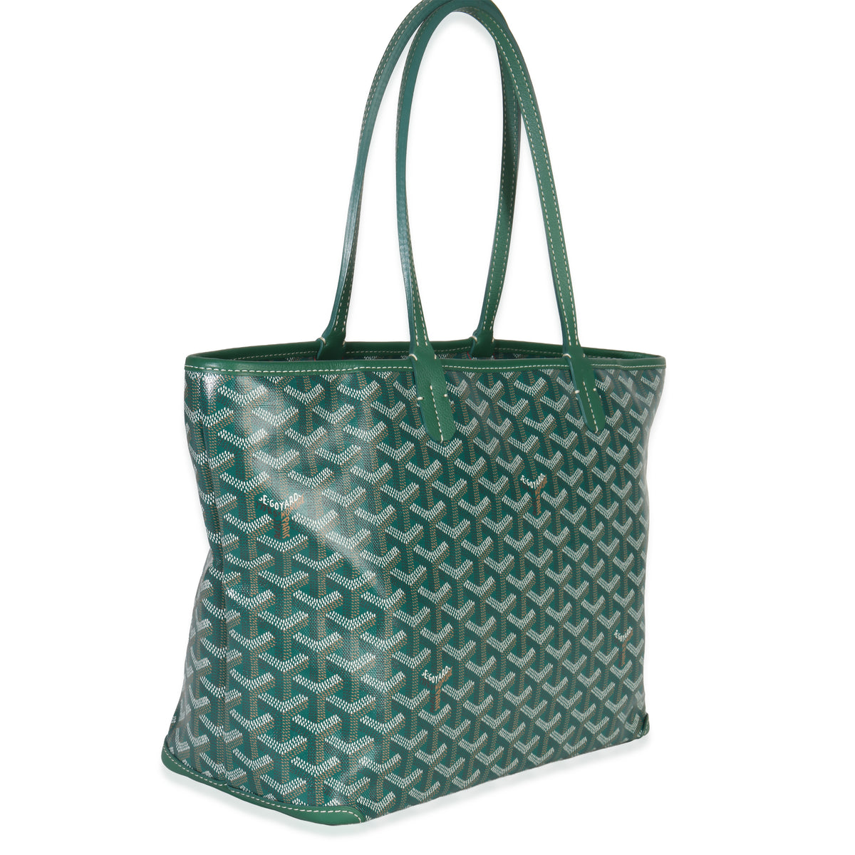 Green Goyardine Canvas Artois PM