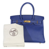 Bleu Electrique Epsom Birkin 30 GHW