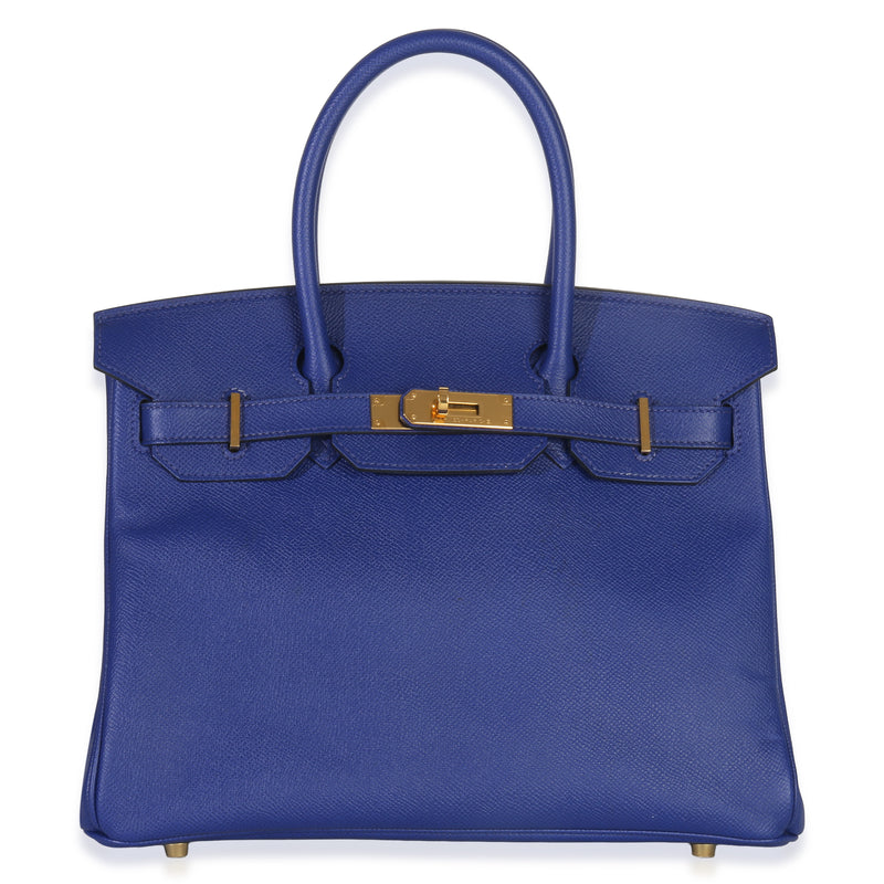Bleu Electrique Epsom Birkin 30 GHW