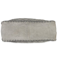 Grey Quilted Suede Wild Stitch Jumbo CC Tote