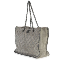 Grey Quilted Suede Wild Stitch Jumbo CC Tote
