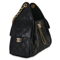 Black Quilted Caviar Small Chanel 25 Hobo