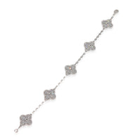 White Gold Diamond Vintage Alhambra Bracelet