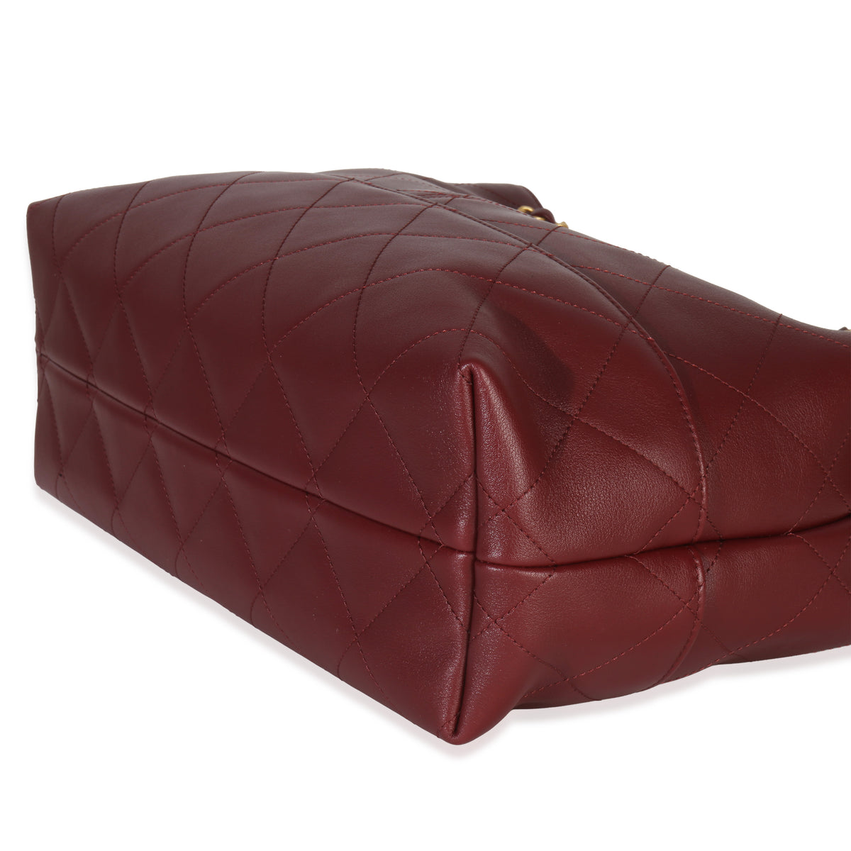 25A Burgundy Quilted Calfskin Small Coco Hobo