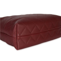 25A Burgundy Quilted Calfskin Small Coco Hobo