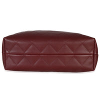 25A Burgundy Quilted Calfskin Small Coco Hobo
