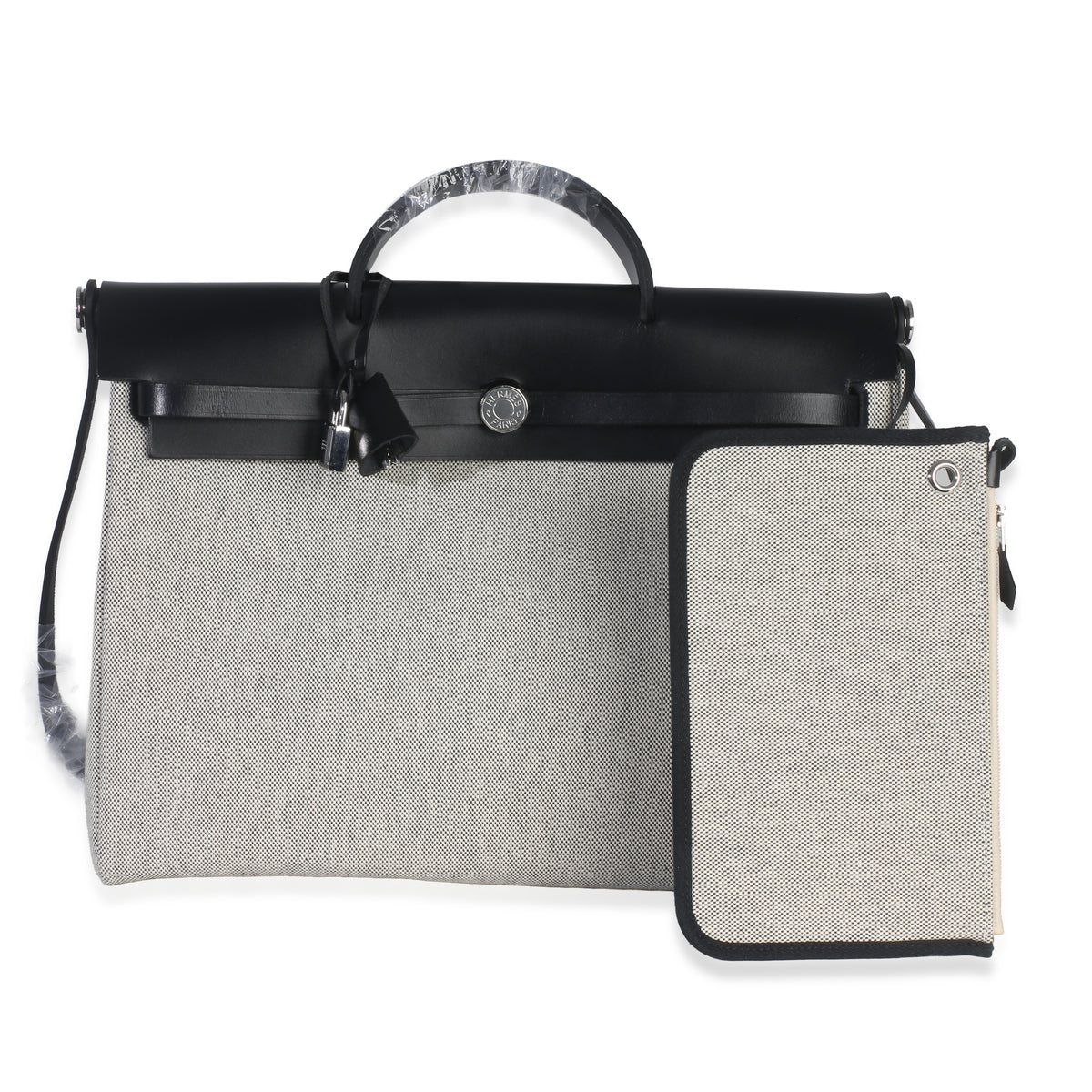 Vache Hunter Toile Ecru Black Herbag Zip Retourne Messenger 39 PHW