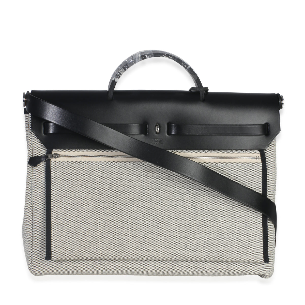 Vache Hunter Toile Ecru Black Herbag Zip Retourne Messenger 39 PHW