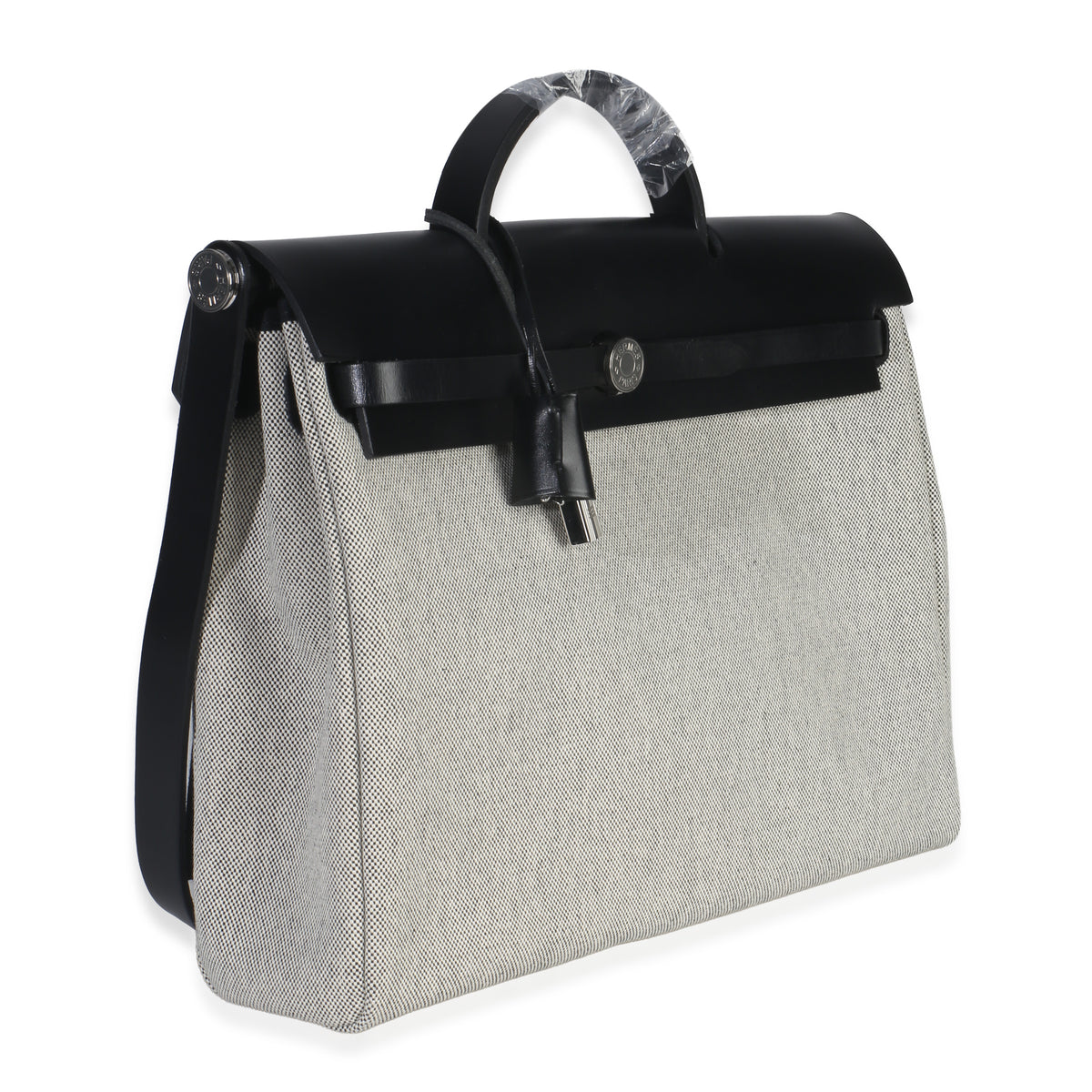 Vache Hunter Toile Ecru Black Herbag Zip Retourne Messenger 39 PHW