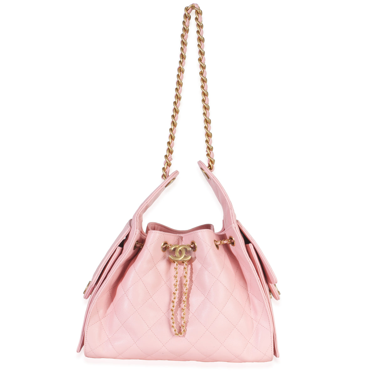 Pink Quilted Caviar Small Chanel 25 Hobo