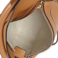 Brown Grained Calfskin Mini Puzzle