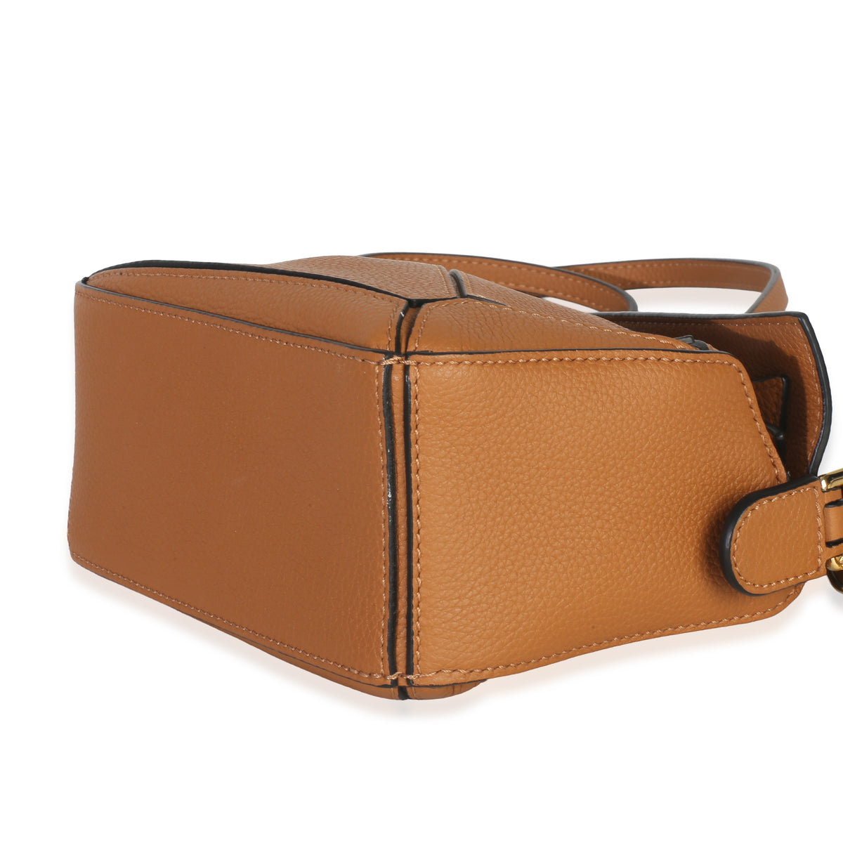 Brown Grained Calfskin Mini Puzzle