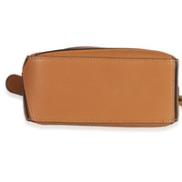 Brown Grained Calfskin Mini Puzzle