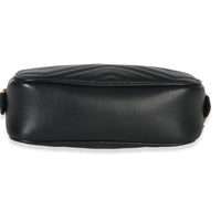 Black Calfskin Matelasse Mini GG Marmont Chain Shoulder Bag