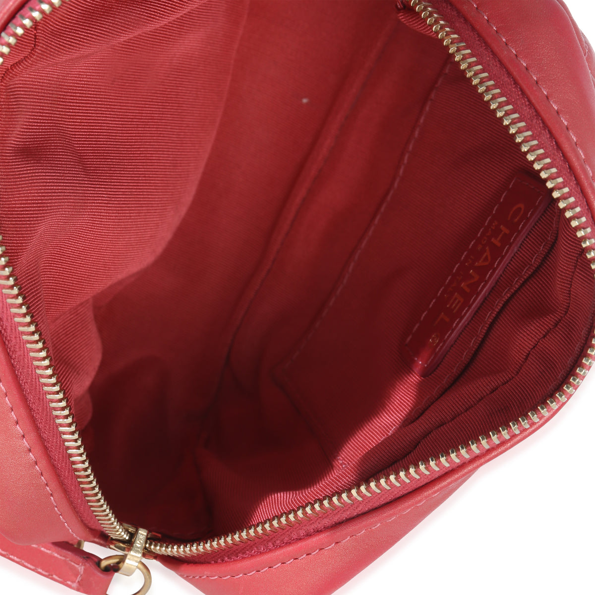 Pink Iridescent Quilted Lambskin Day Trips Camera Bag
