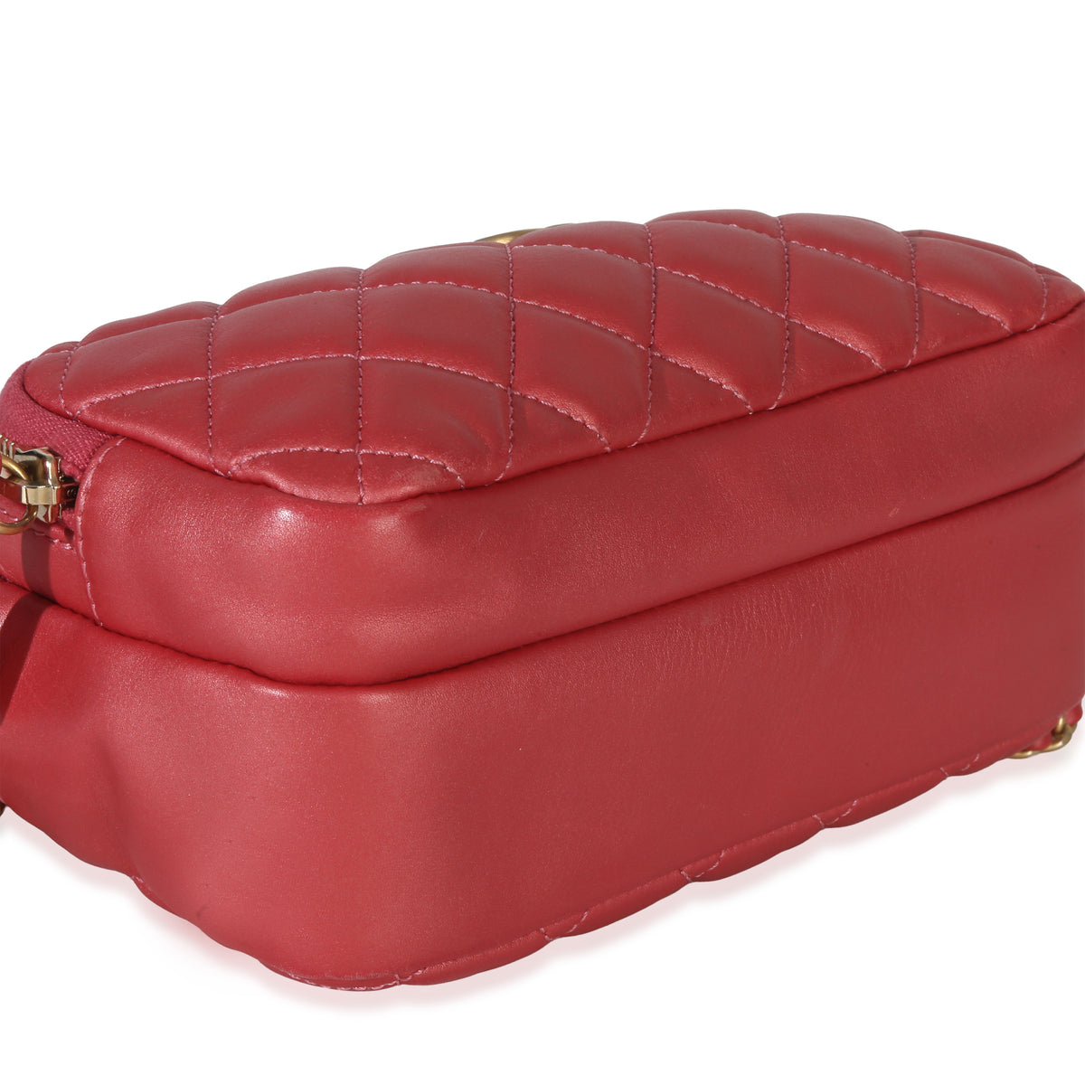 Pink Iridescent Quilted Lambskin Day Trips Camera Bag