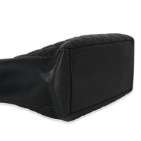 Black Quilted Caviar Grand Shopper Tote