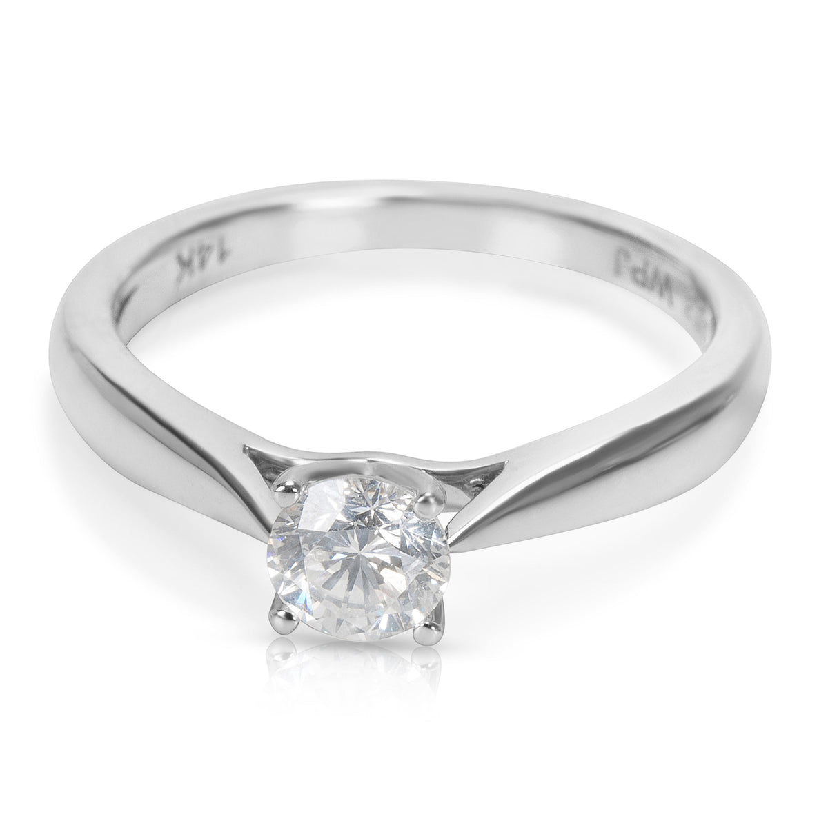 BRAND NEW Soiltaire Engagement Ring in 14K White Gold with Diamonds (0.42 CTW)