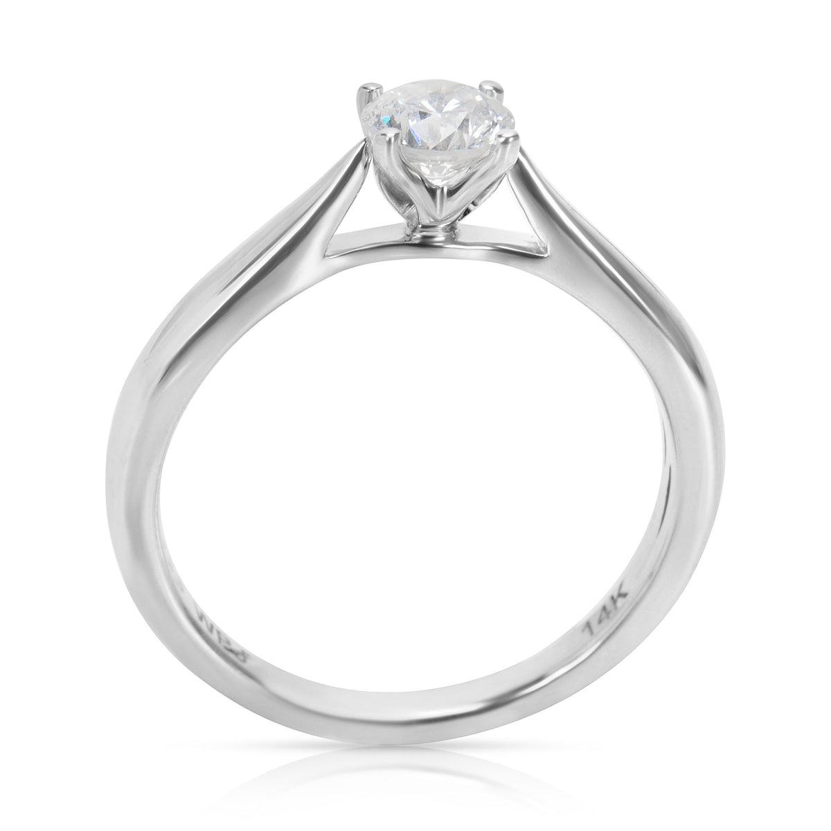 BRAND NEW Soiltaire Engagement Ring in 14K White Gold with Diamonds (0.42 CTW)