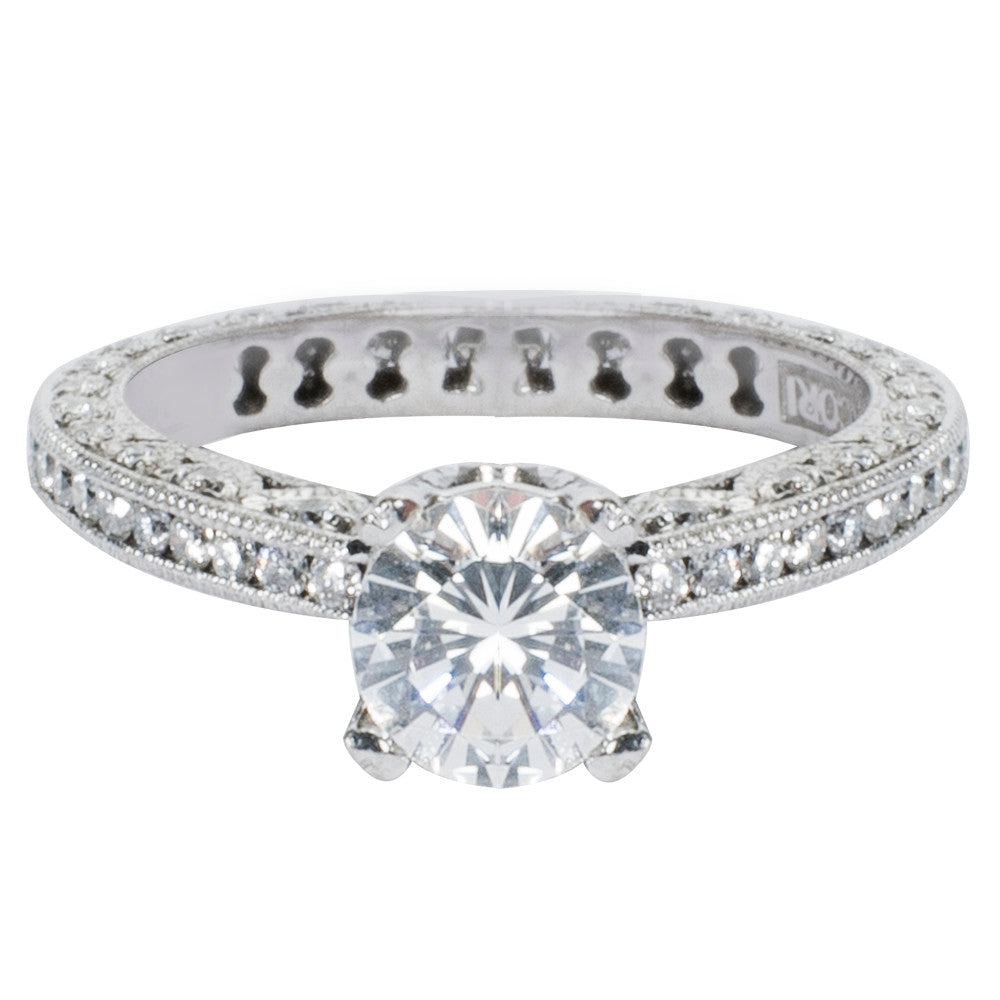 BRAND NEW Tacori Diamond Engagement Ring Setting in Platinum (0.72 CTW)