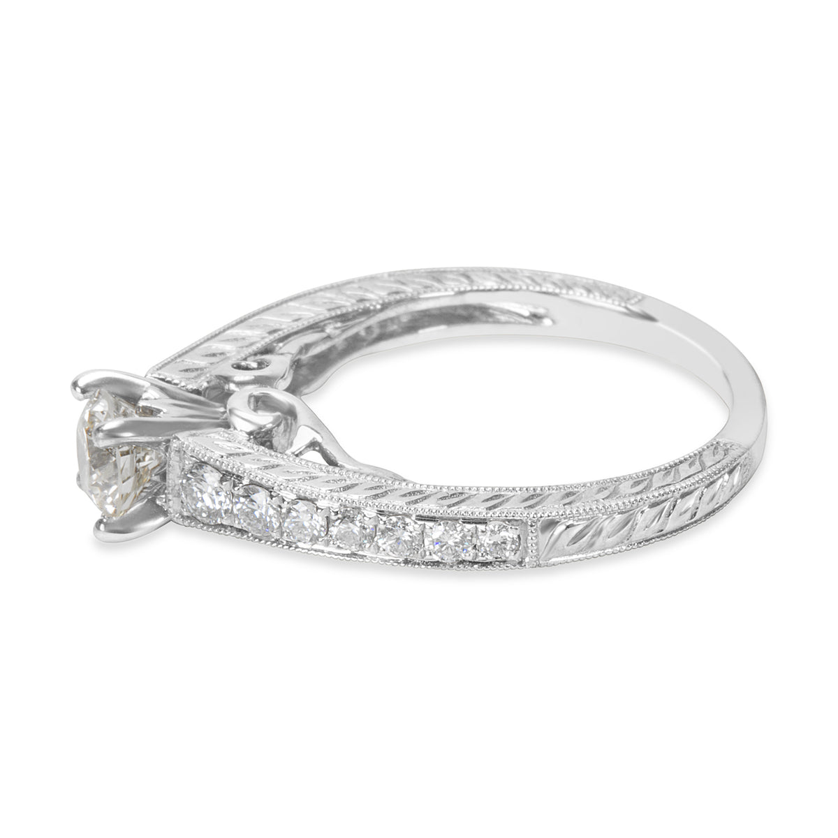 BRAND NEW Diamond Engagement Ring in 14K White Gold L-M SI2 (0.95 CTW)