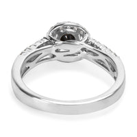 BRAND NEW Black Diamond Engagement Ring in 14k White Gold (1.02 CTW)