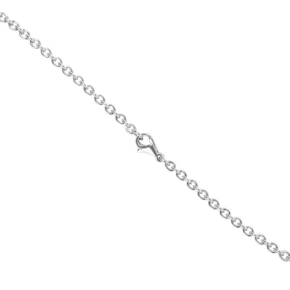 BRAND NEW Zydo Diamond Ladybug Necklace with Orange Enamel in 18K WG (1.02 CTW)