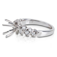 BRAND NEW Diamond Engagement Ring Setting in 14K White Gold (0.58 CTW)