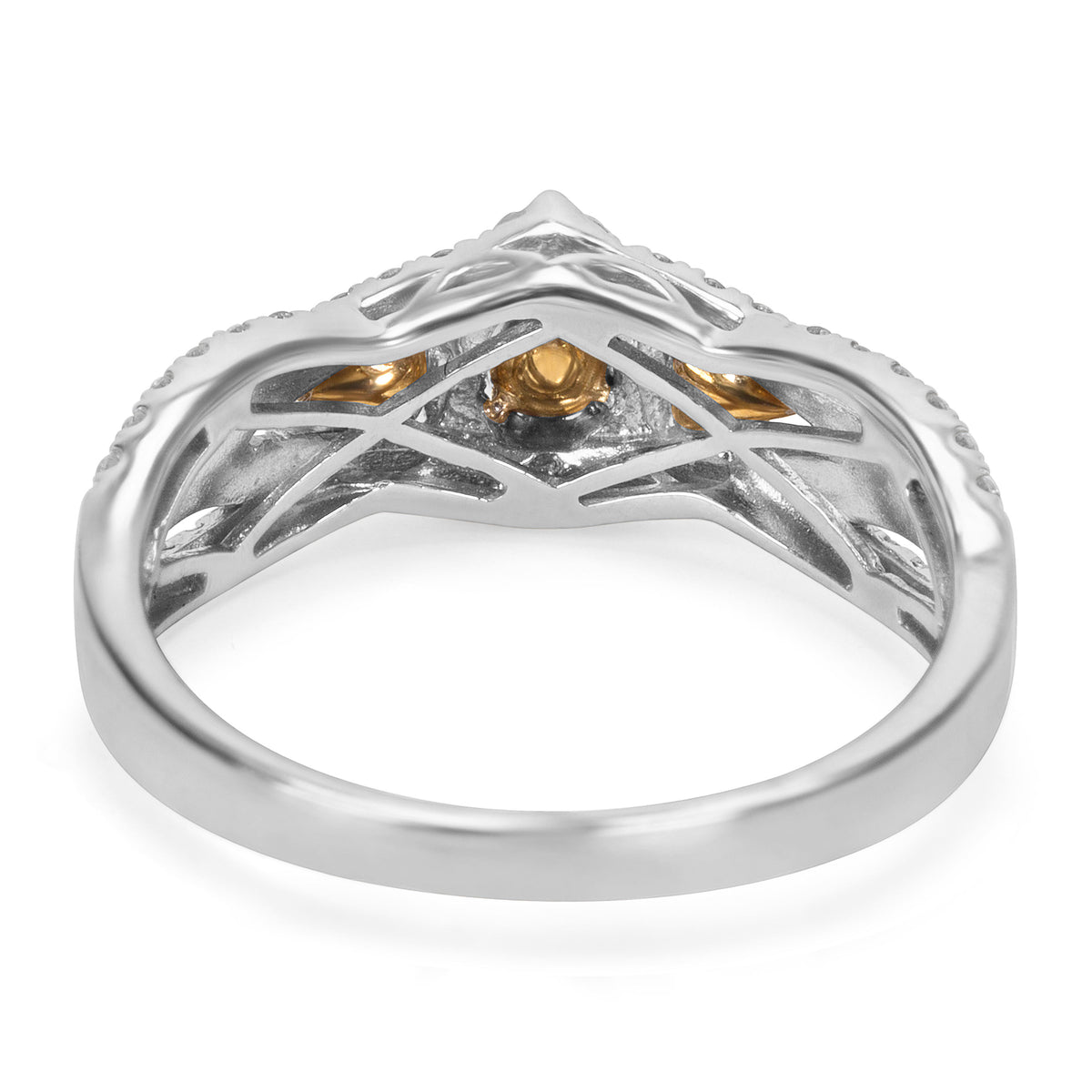 BRAND NEW Yellow Diamond Ring in 14K White Gold (1.00 CTW)