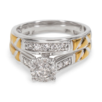 Diamond Engagement Bridal Set in 10KT Gold 0.60 ctw