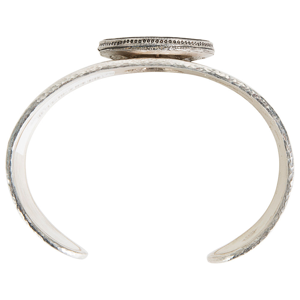 BRAND NEW Gurhan Cavalier Cuff Bracelet in Sterling Silver & 24k White Gold