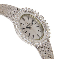 Omega Dress Dress Vintage Ladies Watch in 14k White Gold