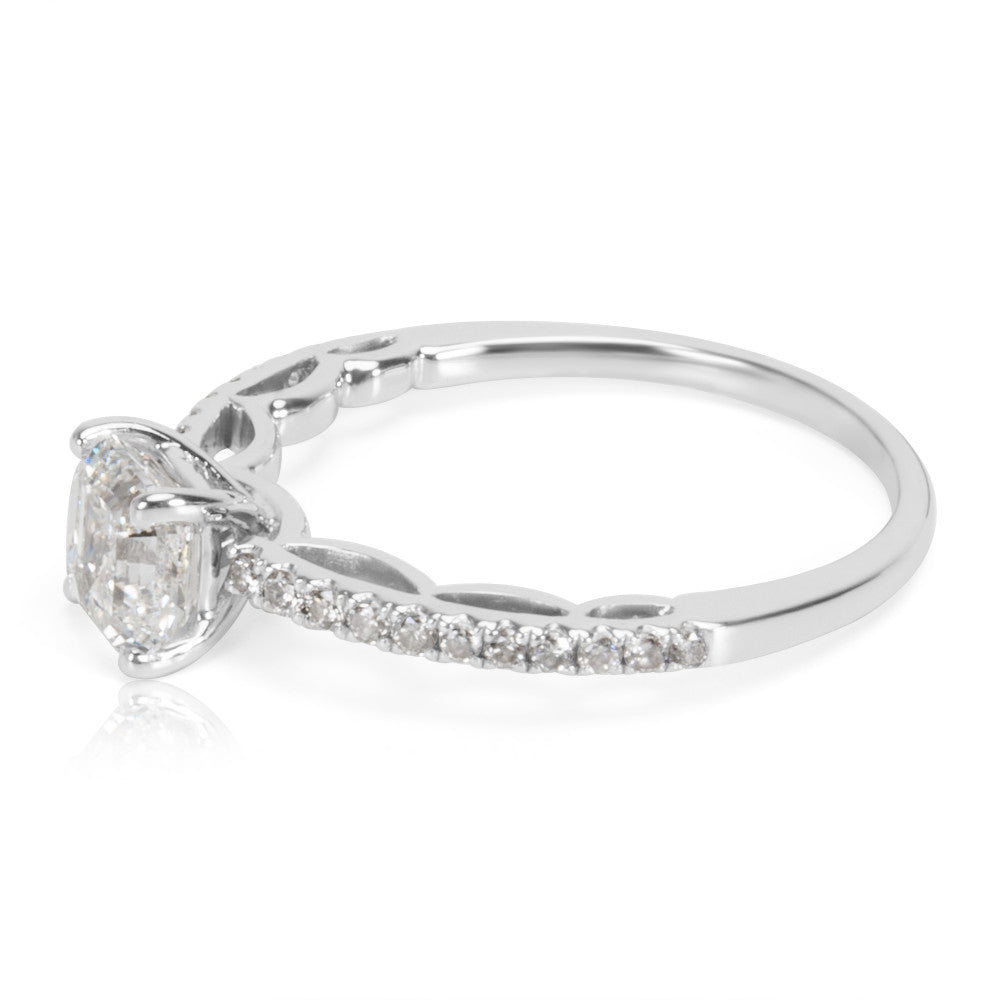 Diamond Diamond Engagement Ring in 18K White Gold I VS1 0.92 CTW