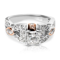 Princess Cut Diamond Engagement Ring in 14K Gold (1 1/2 CTW)