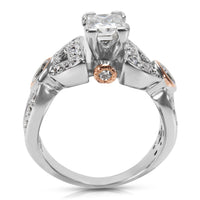 Princess Cut Diamond Engagement Ring in 14K Gold (1 1/2 CTW)